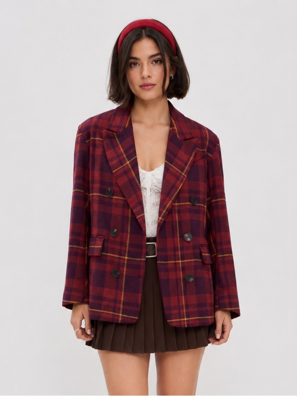 Free People Dean Double Breasted Blazer Old Money Quiet Luxury Chic Academia